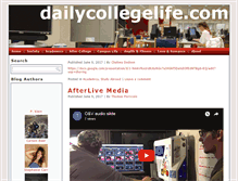Tablet Screenshot of dailycollegelife.com